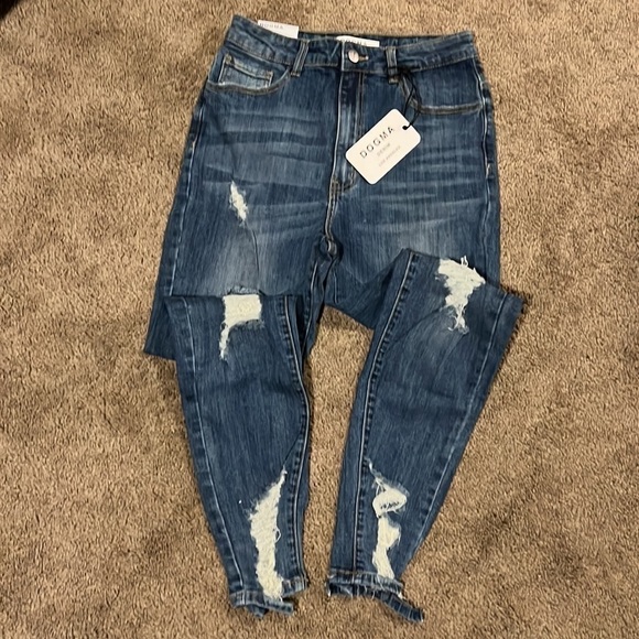 Dogma Skinny Blue Jeans - Picture 2 of 5